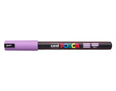Dekoračný popisovač, 0,7 mm, UNI "Posca PC-1MR", fialová
