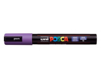Dekoračný popisovač, 1,8-2,5 mm, UNI "Posca PC-5M", fialový