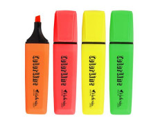 Zvýrazňovač, 1-5 mm, VICTORIA OFFICE, "ColorLine", 4 rôzne farby