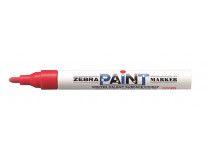 Lakový popisovač, 3 mm, ZEBRA "Paint marker", červená