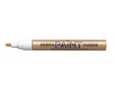 Lakový popisovač, 3 mm, ZEBRA "Paint marker", zlatá