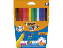 Fixky, sada, BIC KIDS "Visa", 12 rôznych farieb