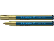 Lakový popisovač, 1-3 mm, SCHNEIDER "Maxx 270", zlatý