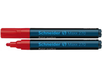 Lakový popisovač, 1-3 mm, SCHNEIDER "Maxx 270", červený