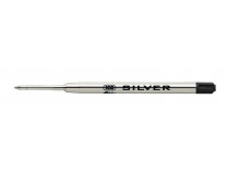 Náplň do guľôčkových pier, 0,8 mm, ICO  "Silver", čierna