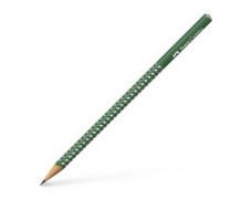 Grafitová ceruzka, B, trojhranný tvar, FABER-CASTELL "Sparkle", zelená