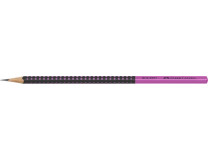 Grafitová ceruzka, HB, trojhranný tvar, FABER-CASTELL "Grip 2001", čierna, ružová
