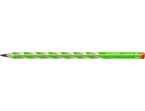 Grafitová ceruzka, HB, trojhranná, pre pravákov, STABILO, "EASYgraph", zelená
