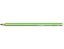 Grafitová ceruzka, HB, trojhranný tvar, hrubá, STABILO "Trio thick", zelená