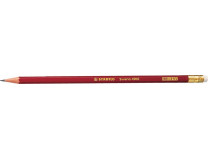 Grafitová ceruzka s gumou, HB, šesťhranná, STABILO "Swano"