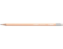 Grafitová ceruzka s gumou, HB, šesťhranná, STABILO "Swano Pastel", marhuľa