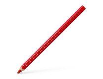 Farebné ceruzky, trojhranné, FABER-CASTELL "Grip 2001 Jumbo", červená