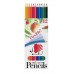 Farebné ceruzky, šesťhranné, ohybné, ICO "Ježko", 12 rôznych farieb