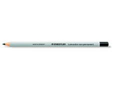 Farebná ceruzka, šesťhranná, na všetky povrchy, nepermanentná, (omnichrom) STAEDTLER "Lumocolor 108", čierna