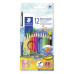 Akvarelové ceruzky, sada, šesťhranné, so štetcom, STAEDTLER "Noris® aquarell 144 10", 12 rôznych farieb