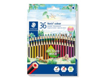 Farebné ceruzky, sada, šesťhranné, STAEDTLER  "Noris Colour 185", 36 rôznych farieb