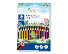 Farebné ceruzky, sada, šesťhranné, STAEDTLER  "Noris Colour 185", 36 rôznych farieb