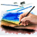 Akvarelové ceruzky, sada, so štetcom, gumou, strúhadlom, grafitovou ceruzkou, STAEDTLER "146 10C", 12 rôznych farieb