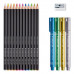 Farebné ceruzky, sada, šesťhranné, so strúhadlom a dekoračným popisovačom, STAEDTLER "149 C", 12 rôznych farieb