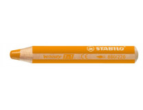 Farebná ceruzka, hrubá, STABILO "Woody", oranžová