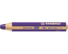 Farebná ceruzka, hrubá, STABILO "Woody", fialová