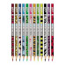Farebné ceruzky, sada, trojhranné, COOL BY VICTORIA "Wildlife", 12 rôznych farieb