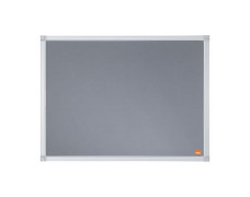 Odkazová tabuľa, hliníkový rám, 60x45 cm, NOBO "Essentials", sivá