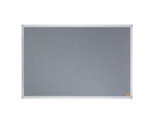 Odkazová tabuľa, hliníkový rám, 90x60 cm, NOBO "Essentials", sivá