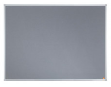 Odkazová tabuľa, hliníkový rám, 120x90 cm, NOBO "Essentials", sivá