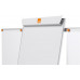 Flipchartová tabuľa, magnetický povrch, 2 pomocné ramená, NOBO "Essentials", biela