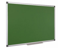 Zelená tabuľa popisovateľná kriedou, nemagnetická, 90 x 180 cm, hliníkový rám