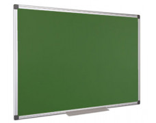 Zelená tabuľa popisovateľná kriedou, nemagnetická, 90 x 180 cm, hliníkový rám