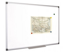 Biela tabuľa, magnetická, 60x90 cm, hliníkový rám, VICTORIA