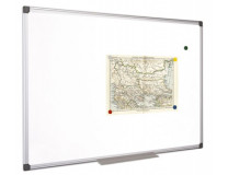 Biela tabuľa, magnetická, 120x180 cm, hliníkový rám, VICTORIA