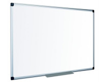 Biela tabuľa, smaltovaná, matná,  120x240 cm, hliníkový rám, VICTORIA