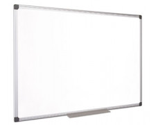 Biela tabuľa, magnetická, smaltovaná, 120x240 cm, hliníkový rám, VICTORIA