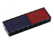 Náhradná poduška k pečiatkam, 2ks/blister, dvojfarebná, COLOP "E12/2", modrá-červená