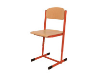 Žiacka stolička výškovo nastaviteľná, veľ. 3-5, červená