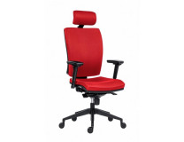 Kancelárska stolička GALA PLUS PDH SL 1580 SYN červená BN14 + podrúčky AR08