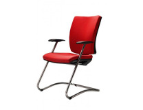 Konferenčná stolička Gala červená D3