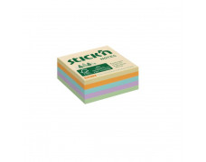 Samolepiaca mini kocka, 51x51 mm, lúčny mix pastelových farieb, 240 lístkov