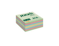 Samolepiaca kocka, 76x76 mm, lesný mix pastelových farieb, 400 lístkov