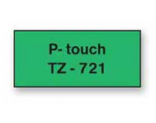 Samolepiaca páska Brother TZe-721 9 mm zelená/čierna