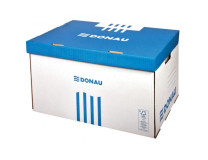 Archívna krabica so sklápacím vekom DONAU modrá 560×370×315 mm
