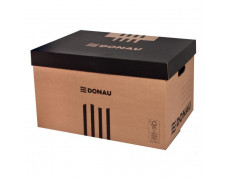 Archívna krabica s odnímateľným vekom DONAU hnedá 545×363×317 mm