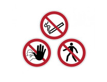 Zákazová značka na podlahu Zákaz fajčiť