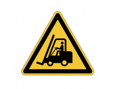 Výstražná značka na podlahu pozor vozíky