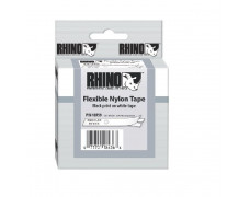 Flexibilná nylonová páska Dymo Rhino 19mm biela/čierna