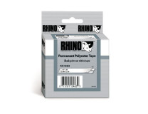 Permanentná polyesterová páska Dymo Rhino 12 mm biela/čierna