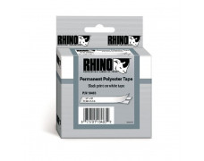 Permanentná polyesterová páska Dymo Rhino 12 mm biela/čierna
